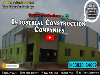 Industrial Construction in Bangalore