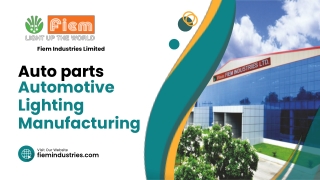 leading automotive lighting manufacturer