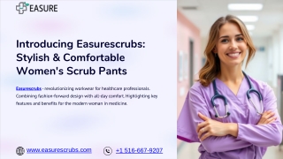 Introducing Easurescrubs Stylish & Comfortable Women's Scrub Pants
