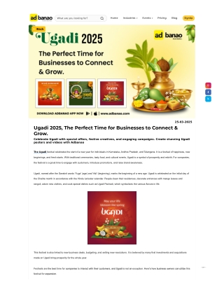 Ugadi 2025, The Perfect Time for Businesses to Connect & Grow.