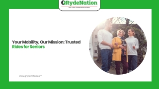 Your Mobility, Our Mission Trusted Rides for Seniors
