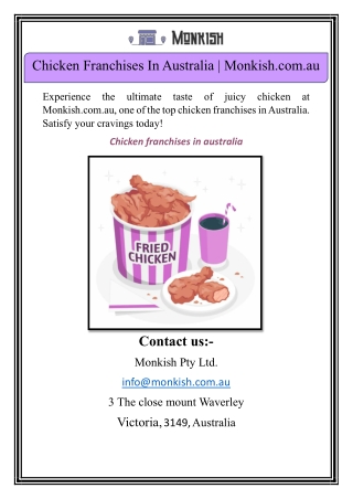 Chicken Franchises In Australia | Monkish.com.au