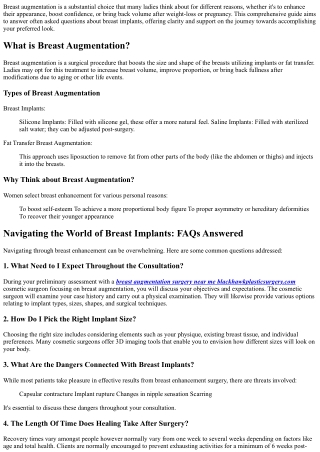 Navigating the World of Breast Implants: FAQs Responded To