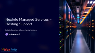 NexInfo’s Cloud Hosting and Managed Services