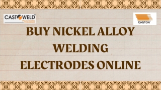 Buy Nickel Alloy Welding Electrodes Online