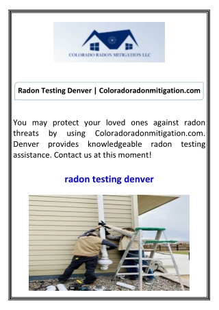 Radon Testing Denver Coloradoradonmitigation.com