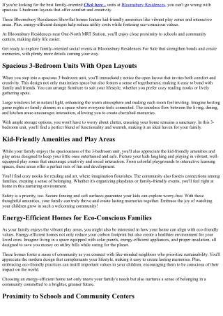 5 Best Family-Oriented Units At This Contemporary Hub