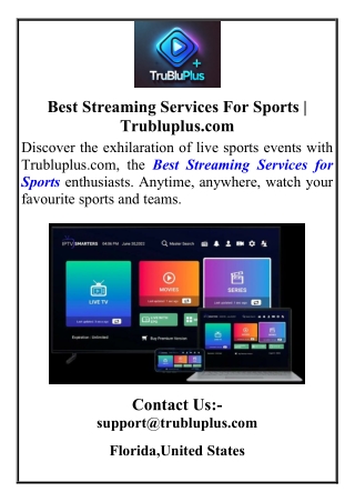 Best Streaming Services For Sports Trubluplus