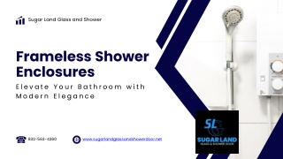Frameless Shower Enclosures Sugarland TX - Sugar Land Glass and Shower
