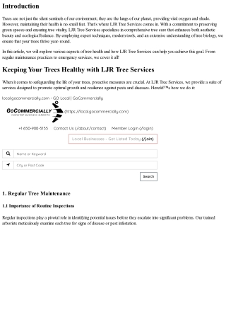 Keeping Your Trees Healthy with LJR Tree Services