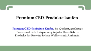 Premium CBD-Produkte kaufen