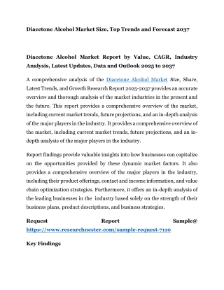 Diacetone Alcohol Market