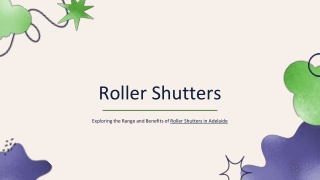 Roller Shutters  In Adelaide