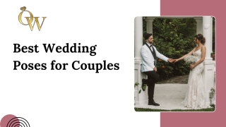 Best Wedding Poses for Couples