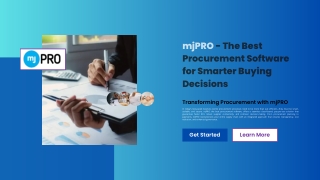 mjPRO - The Best Procurement Software for Smarter Buying Decisions