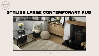 Stylish Large Contemporary Rug