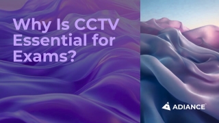 How CCTV Has Become The Need of Examination