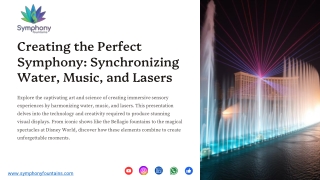 Creating the Perfect Symphony: Synchronizing Water, Music, and Lasers