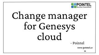 Deployment automation for Genesys cloud Change manager