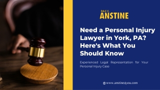 Need a Personal Injury Lawyer in York, PA Here's What You Should Know