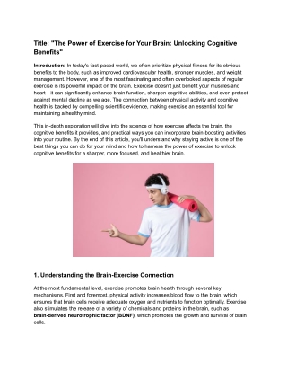 Title_ _The Power of Exercise for Your Brain_ Unlocking Cognitive Benefits_
