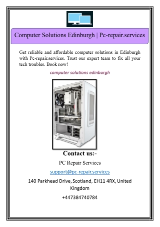 Computer Solutions Edinburgh | Pc-repair.services