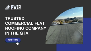 Trusted Commercial Flat Roofing Company in the GTA