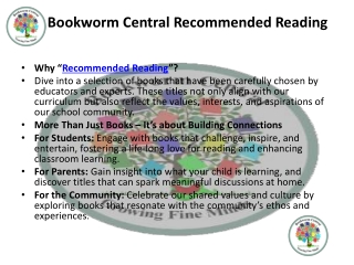 Bookworm Central Recommended Reading