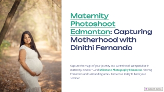Maternity Photoshoot Edmonton: Capturing Motherhood with Dinithi Fernando