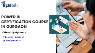 Power BI Certification Course in Gurgaon | Learn with Gyansetu