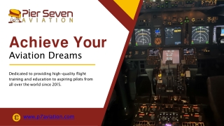 Best Indian Pilot Training Institute – Pier Seven Aviation