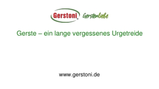 Gerste – ein lange vergessenes Urgetreide