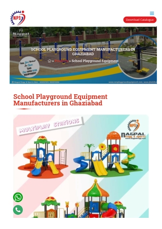 Best School Playground Equipment Suppliers in Ghaziabad