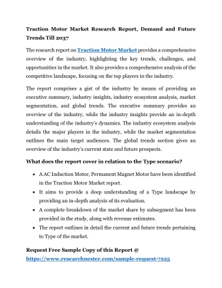 Traction Motor Market