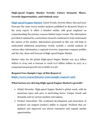 High-speed Engine Market