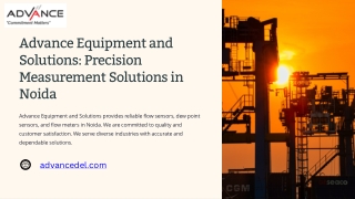 Top Flow Sensors in Noida | Advance Equipment & Solution Pvt. Ltd.