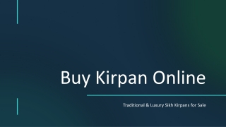 Buy best handcrafted Kirpan Online