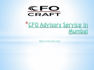 CFO advisory service in Mumbai