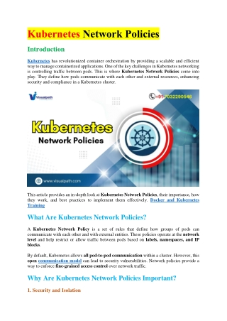 Docker and Kubernetes Training