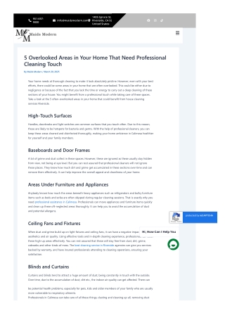 Top 5 Things to Discuss Before You Choose Professional Home Cleaning Service