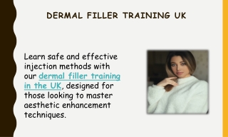 Dermal Filler Training UK