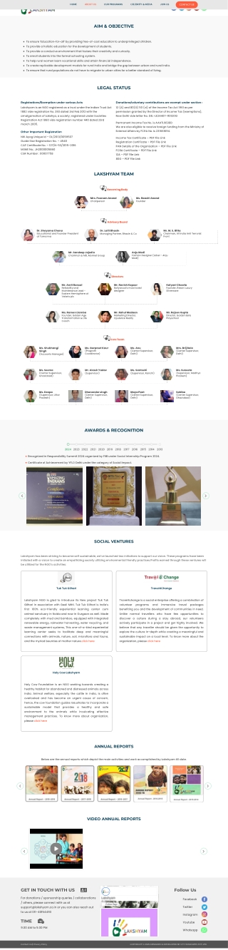 Volunteer Organizations in India | Support Lakshyam