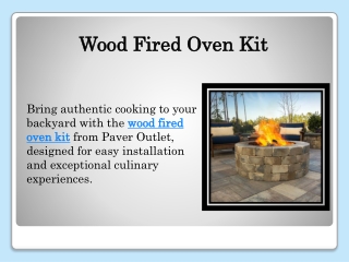 Wood Fired Oven Kit
