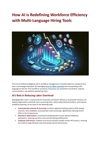 How AI is Redefining Workforce Efficiency with Multi-Language Hiring Tools