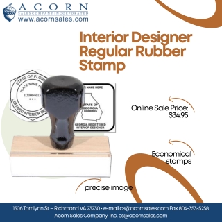 Interior Designer Regular Rubber Stamp of Seal