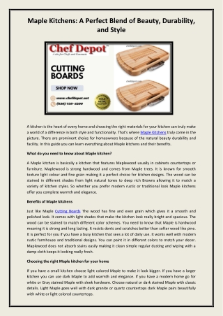 CUTTING BOARDS