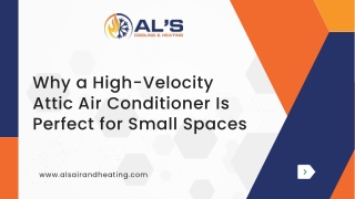 Why a High-Velocity Attic Air Conditioner Is Perfect for Small Spaces