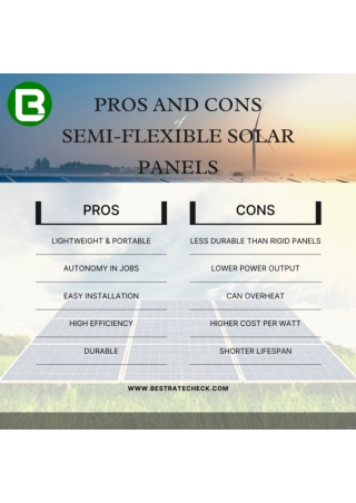 Semi-Flexible Solar Panels: Pros and Cons Explained