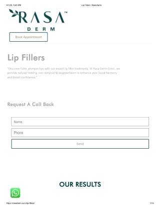 Best Lip Fillers in Delhi – Enhance Your Lips at RasaDerm