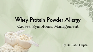 Whey Protein Powder Allergy